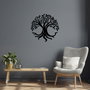 Wallity Tree Of Life Escultura de Pared de Metal Negra